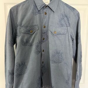Billy Reid Embroidered Button-Down Shirt | Made in Italy | Size Small